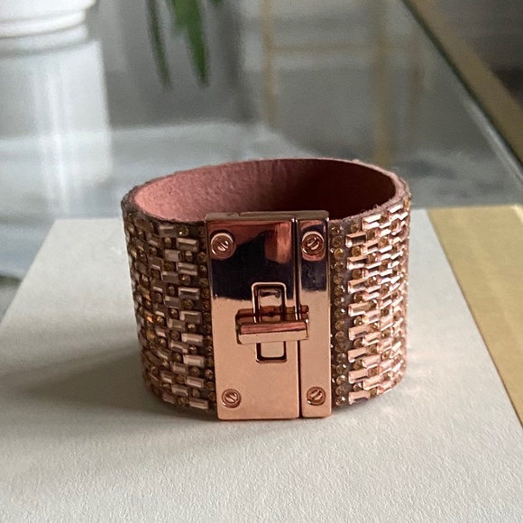 Guess Basket Weave Cuff Bracelet - Picture 1 of 4
